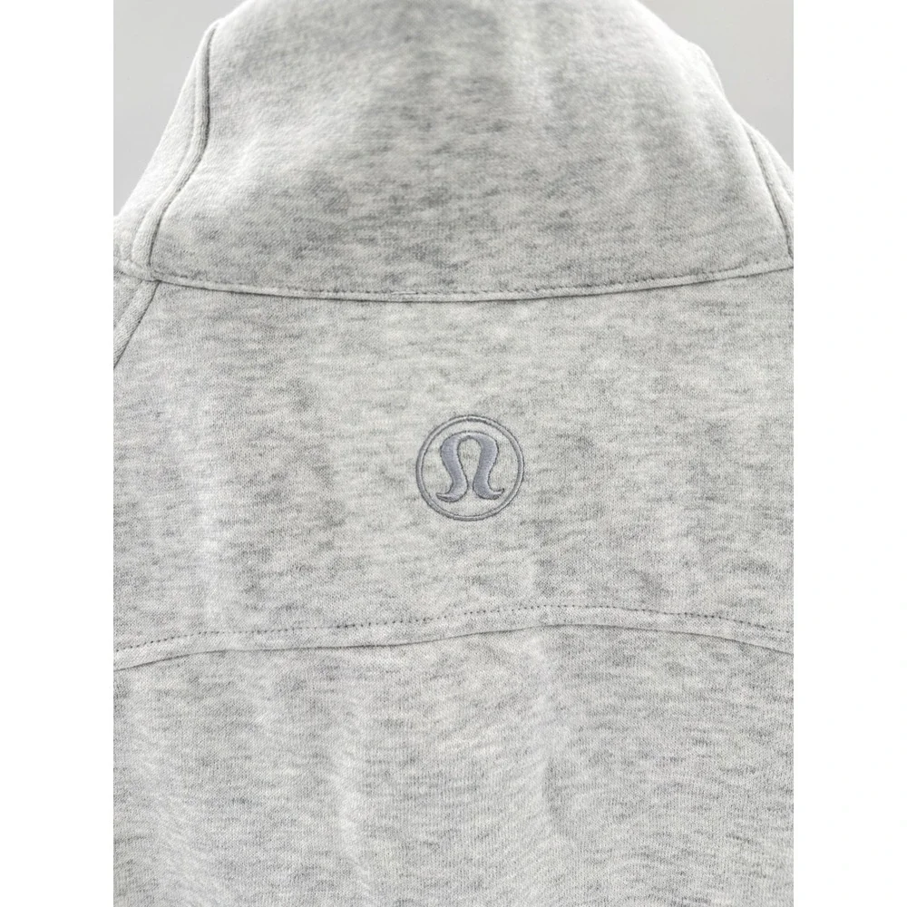 Lululemon Scuba Oversized Funnel Neck Half Zip Heathered Core Light Grey XL/XXL